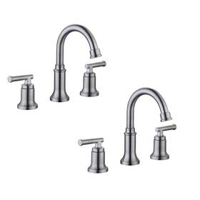 Hd67084w-6004 Glacier Bay Oswell 8 Inch Widespread Double-handle High-arc Bathroom Faucet In