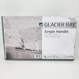 Hd67103w-1601 Glacier Bay Single Handle Kitchen Faucet With Side Sprayer