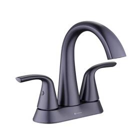 Hd67302w-6310h Glacier Bay Centerset Bathroom Faucets 4 Inch Double-handle High-arc Matte Black