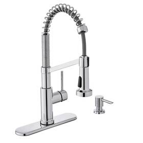 Hd67458-1401 Glacier Bay Gage Single-handle Spring Neck Pull-down Sprayer Kitchen Faucet With