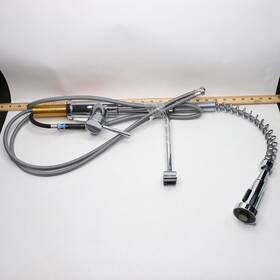 Hd67458-1701 Glacier Bay Paulina Single-handle Spring Neck Pull Down Sprayer Kitchen Faucet