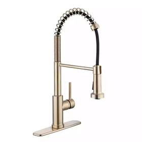 Hd67458-174405 Glacier Bay Paulina Single-handle Spring Neck Pull Down Sprayer Kitchen Faucet