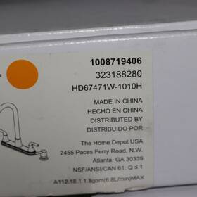 Hd67471w-1010h Glacier Bay Sadira Double Handle Pulldown Sprayer Kitchen Faucet