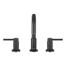 Hd67485w-6010h Glacier Bay Dorind 8 Inch Widespread Double-handle Pull Down Bathroom Faucet In Matte Black