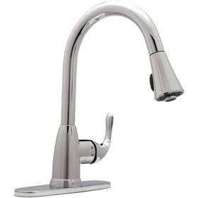 Hd67551-1201 Glacier Bay Market Single-handle Pull-down Sprayer Kitchen Faucet In Chrome By