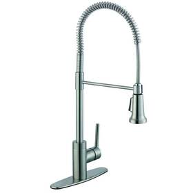 Hd67556-0008d2 Glacier Bay Brookside Single-handle Pull-down Sprayer Kitchen Faucet In Stainless Steel