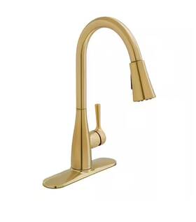Hd67726w-154405 Glacier Bay Sadira 1-handle Pull-down Sprayer Kitchen Faucet Matte Gold Ob