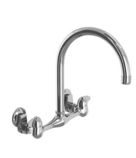 Hd67735-0001 Glacier Bay Builders Double-handle Wall Mount Kitchen Faucet Chrom 1000 054 809
