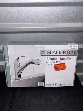 Hd67737-0001 Glacier Bay Singlehandle Pullout Sprayer Kitchen Fauc Polished Chrome Read Descr