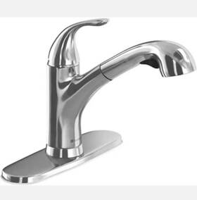 Hd67737-1201 Glacier Bay Market Single-handle Pull-out Sprayer Kitchen Faucet In Chrome