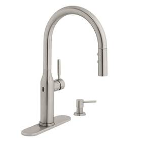 Hd67857-0008d2 Glacier Bay Upson Touchless Single-handle Pull-down Sprayer Kitchen Faucet With Soap In