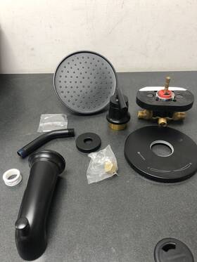 Hd873x-1910h Glacier Bay Oswell Single Handle Tub/shower Faucet In Matte Black