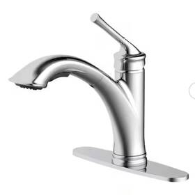 Hdqfp3c0001cp Glacier Bay Hemming Single-handle Pull-out Sprayer Kitchen Faucet In Chrome