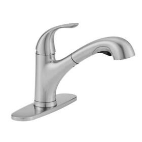 Hd67737-1208d2 Glacier Bay Kitchen Faucet 9.03 In. Pull Out Spray Wand Ceramic Stainless Steel
