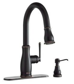 Fp1b4201orb Glacier Bay Kitchen Faucet Pull-down Sprayer And Soap Dispenser Oil Rubbed Bronze