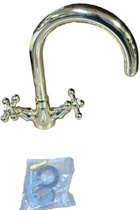 Gs1196-2 Gnutti Sebastiano & Figli And Spa 11962 Victorian Bar Faucet Gold