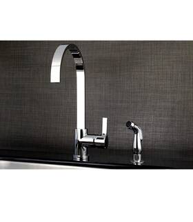 Ls8713ctlsp Gourmetier Single-handle Kitchen Faucet With Side Sprayer