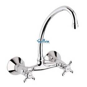 31404000 Grohe 005176116520 Classic Wall-mount Two-handle Kitchen Faucet Chrome Made Germany