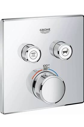 29141000 Grohe Smartcontrol Dual Function Thermostatic Valve Trim - Chrome
