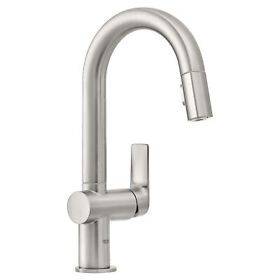 30377dc0 Grohe 30 377 Defined 1.75 Gpm 1 Hole Pull Down Kitchen Faucet Silver