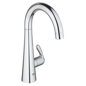 30026sd0 Grohe Ladylux 3 Single-handle Pillar Tap Water Faucet In Realsteel