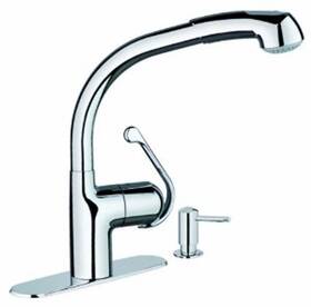 30125000 Grohe Zedra Plus Pull Out Kitchen Faucet Chrome