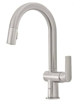 30337 Grohe Defined 1.75 Gpm Single Hole Pull Down Kitchen Faucet Brushed Nickel