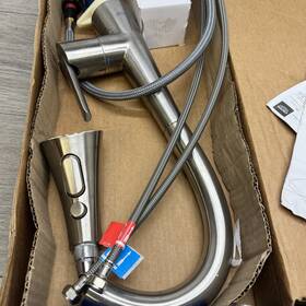 30368dc2 Grohe Zedra Singlehandle Pulldown Triplespray Prep Kitchen Faucet Read