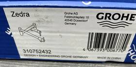 31000752432 Grohe 310752432 Zedra 1.75 Gpm Wall Mounted Pot Filler Matte Black Read