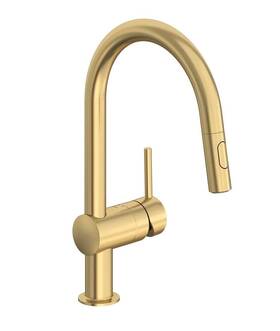 31378gn3 Grohe Minta Pulldown Spray Kitchen Faucet Brushed Cool Sunrise Gold