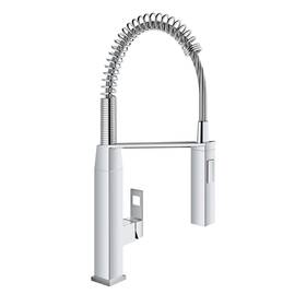 31401000 Grohe Eurocube Single-handle Pull-down Semi-pro Kitchen Faucetstarlight