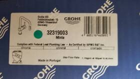 32319003 Grohe Minta Single Hole Pullout Swivel Kitchen Faucet - Starlight