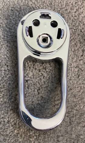 33937000 Grohe 46129000 Europlus Starlight Chrome Replacement Lift Handle Used