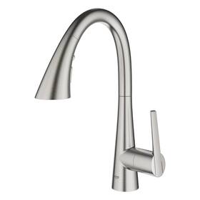 Grohe 680358104980 30 368 2 Zedra 1.75 Gpm Single Hole Pull Down Bar Faucet Supersteel