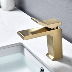 9ft6 Grolta 606795604203 Brushed Gold Single Handle Bathroom Basin Faucet With Pop Up Black 7ft6 Inch X