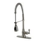 Gs8891acl Kingston Brass American Classic Pull Down Single Handle Kitchen Faucet