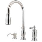 Gt526tms Pfister Hanover Sprayer Kitchen Faucet Stainless Steel 038877547816
