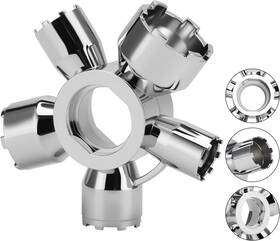 Faucet-008 Guaiboshi Upgraded Metal 10-in-1 Faucet Aerator Tool - All-in-one Heavy-duty Key