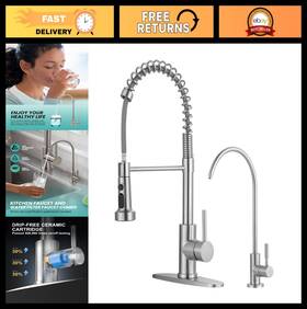 Guangzhoushibenhaoweiyuyouxiangongsi Ar7102501-l Stainless Steel Kitchen Faucet With Water Filter And Pull Down Sprayer - Brushed N