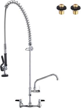 B0dkt9nz6m  Guangzhoushibenhaoweiyuyouxiangongsi Commercial Kitchen Sink Faucet Sprayer 43 Inch Wall Mount 8ftft Center Compartm