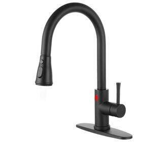 Gkkf05tlbk Guukar Touchless Kitchen Sink Faucet Black With Pull Down Sprayer S