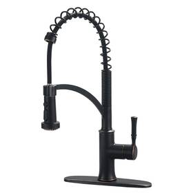 Gkkf2004-2 Guukar Bronze Kitchen Faucet With Pull Down Sprayer Oil Rubbed Single Handle