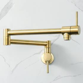 Hy-001 Haiyunda Pot Filler Folding Faucets Wall Mount Kitchen Faucet Solid Brass S