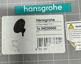 04230000 Hansgrohe Ecostat S Collection Thermostatic Valve Trim Chrome Read