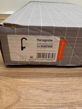 04287800 Hansgrohe Talis Single Hole Bar Faucet- Steel Optic Used