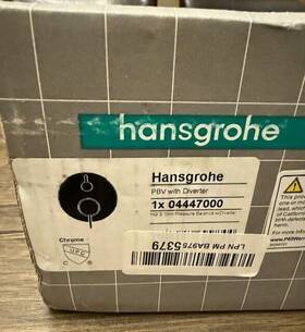 04447000  Hansgrohe Pbv With Diverter Hg S Trim Pressure Balance