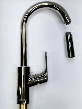 04506831 Hansgrohe Focus Pull Down Sprayer Kitchen Faucet - Polished Nickel
