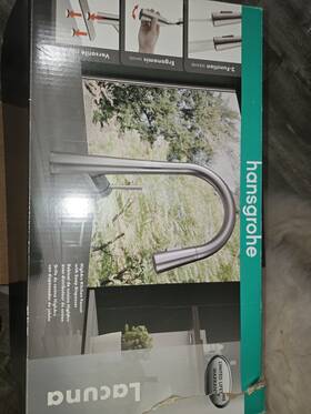 04749800 Hansgrohe Lacuna Pull Down Kitchen Faucet In Steel Finish For Parts