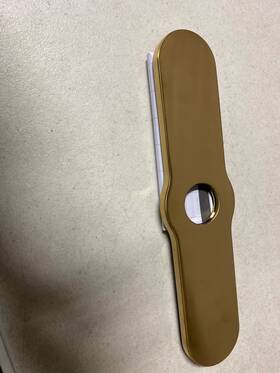04797250 Hansgrohe Joleena 10-7/8 Inch Escutcheon Plate - Brushed Gold Optic