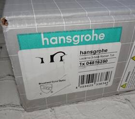 04816250 Hansgrohe Locarno Transitional 2-handle 16-inch Wide Roman Tub Filler Freestandi